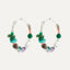 FORCE hoop earrings multi/silver-plated