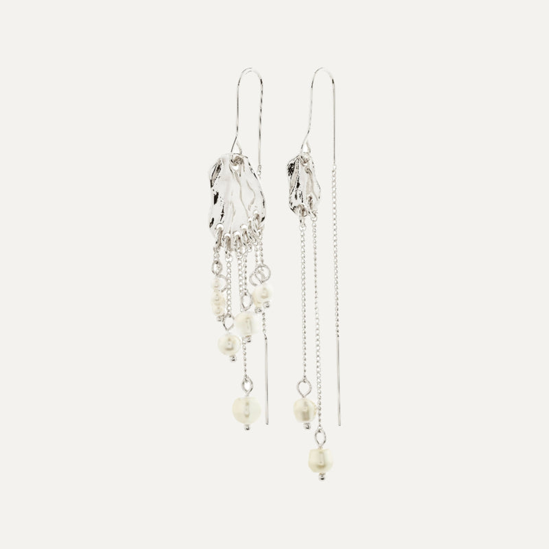 BREEZE chain earrings silver-plated