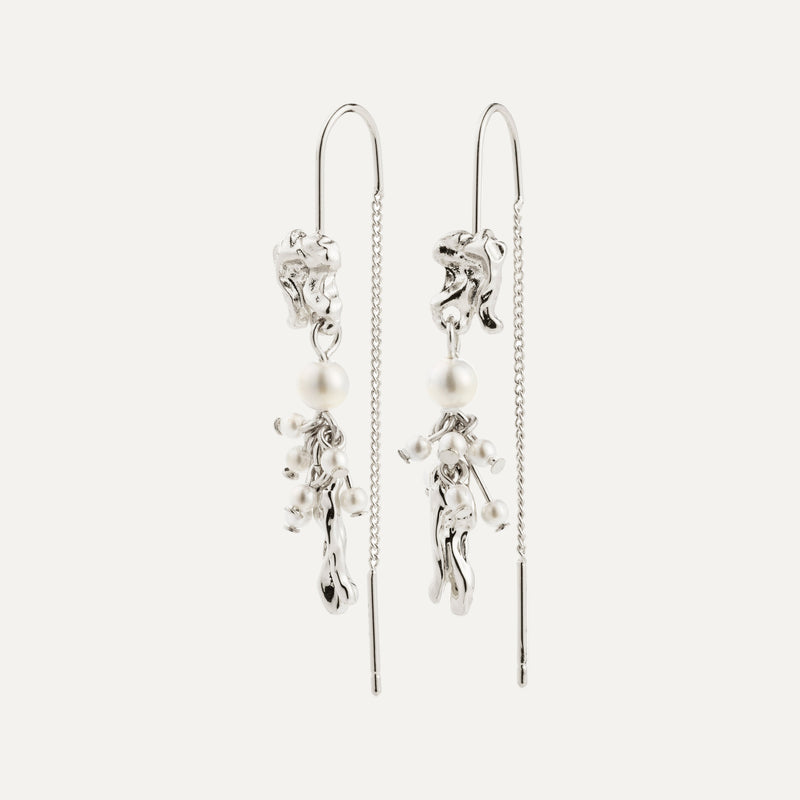 MILO chain earrings silver-plated
