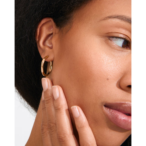 INNER hoop earrings gold-plated