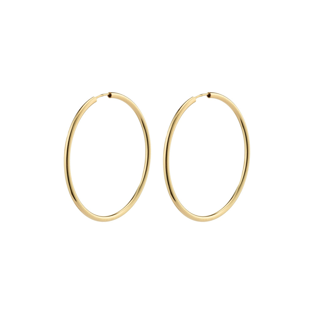 APRIL medium-size hoop earrings gold-plated