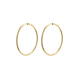 APRIL medium-size hoop earrings gold-plated