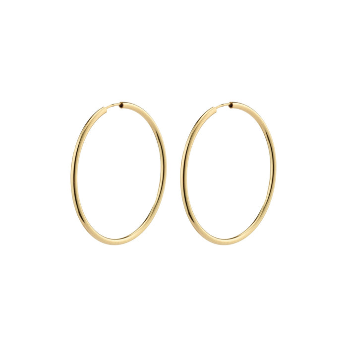 APRIL medium-size hoop earrings gold-plated