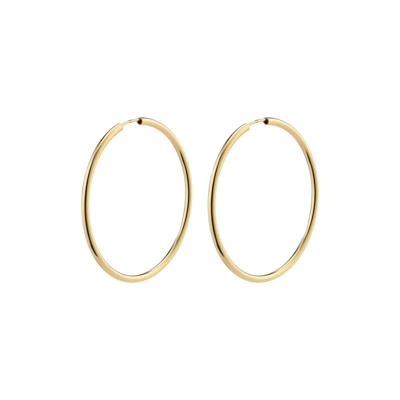 APRIL medium-size hoop earrings gold-plated
