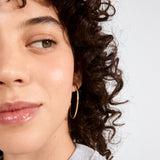 APRIL medium-size hoop earrings gold-plated