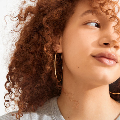 APRIL large hoop earrings gold-plated