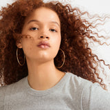 APRIL large hoop earrings gold-plated