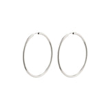 APRIL medium-size hoop earrings silver-plated