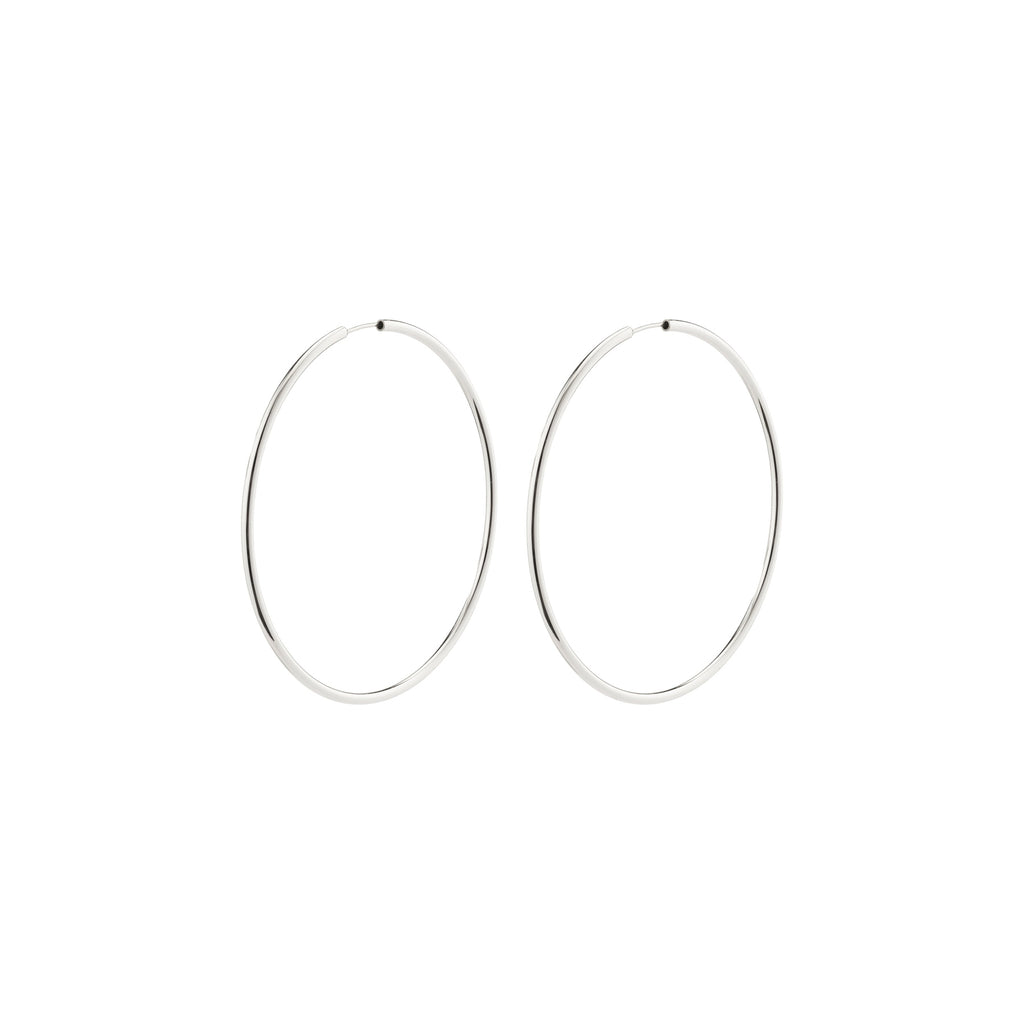 APRIL large hoop earrings silver-plated