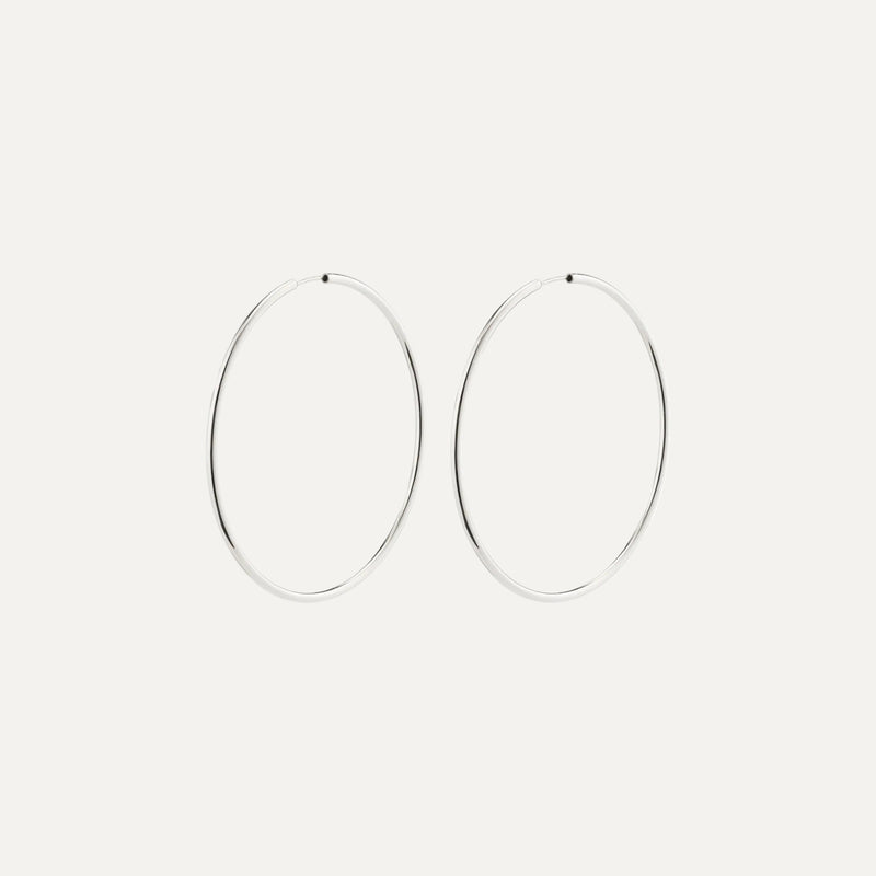 APRIL large hoop earrings silver-plated