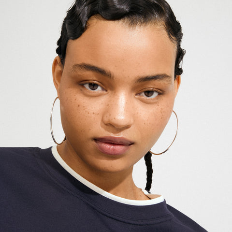APRIL large hoop earrings silver-plated