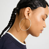 APRIL large hoop earrings silver-plated
