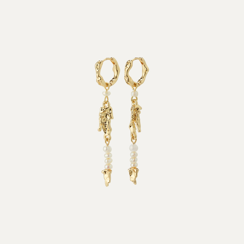 NIYA freshwater pearl earrings gold-plated