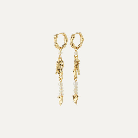 NIYA freshwater pearl earrings gold-plated