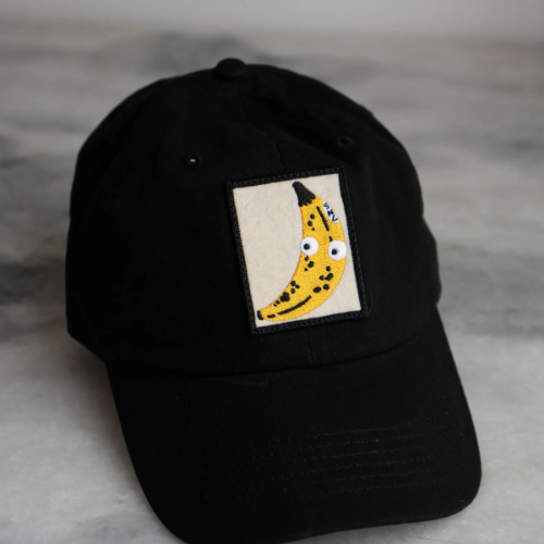 googly banana hat stay home club