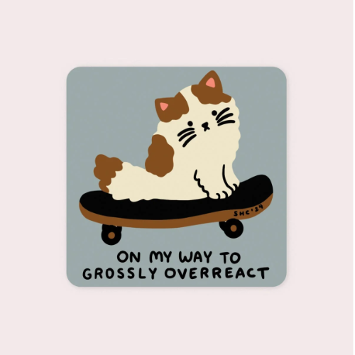 Overreact Vinyl Sticker