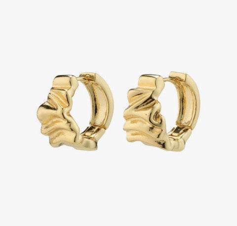 WILLPOWER huggie hoop earrings gold-plated