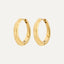 HARRISON hoops gold-plated