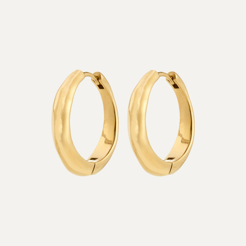HARRISON hoops gold-plated