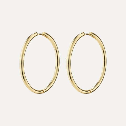 EANNA maxi hoops gold-plated