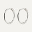 EANNA medium hoops silver-plated