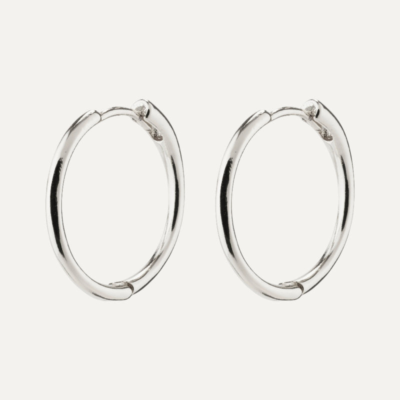 EANNA medium hoops silver-plated