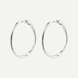 EANNA large hoops silver-plated
