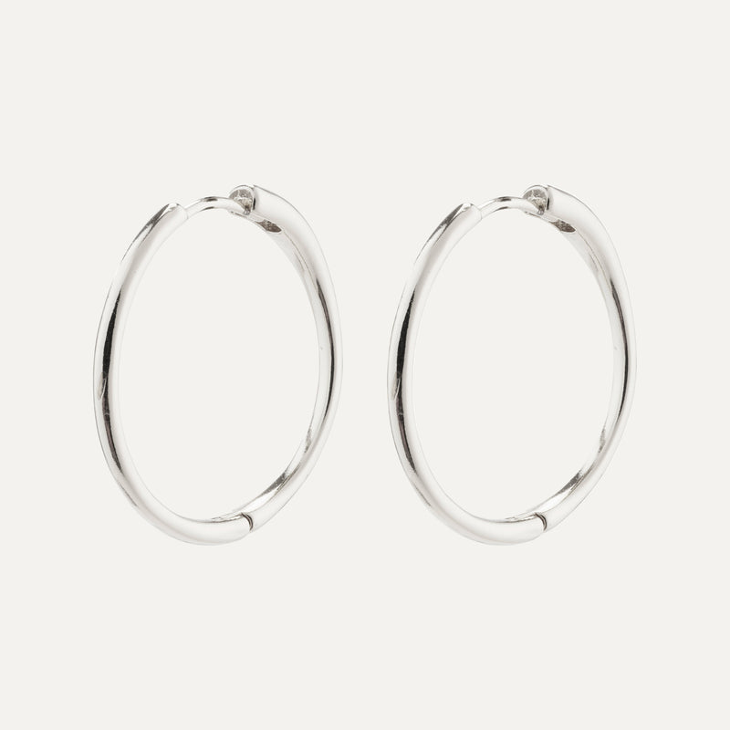 EANNA large hoops silver-plated