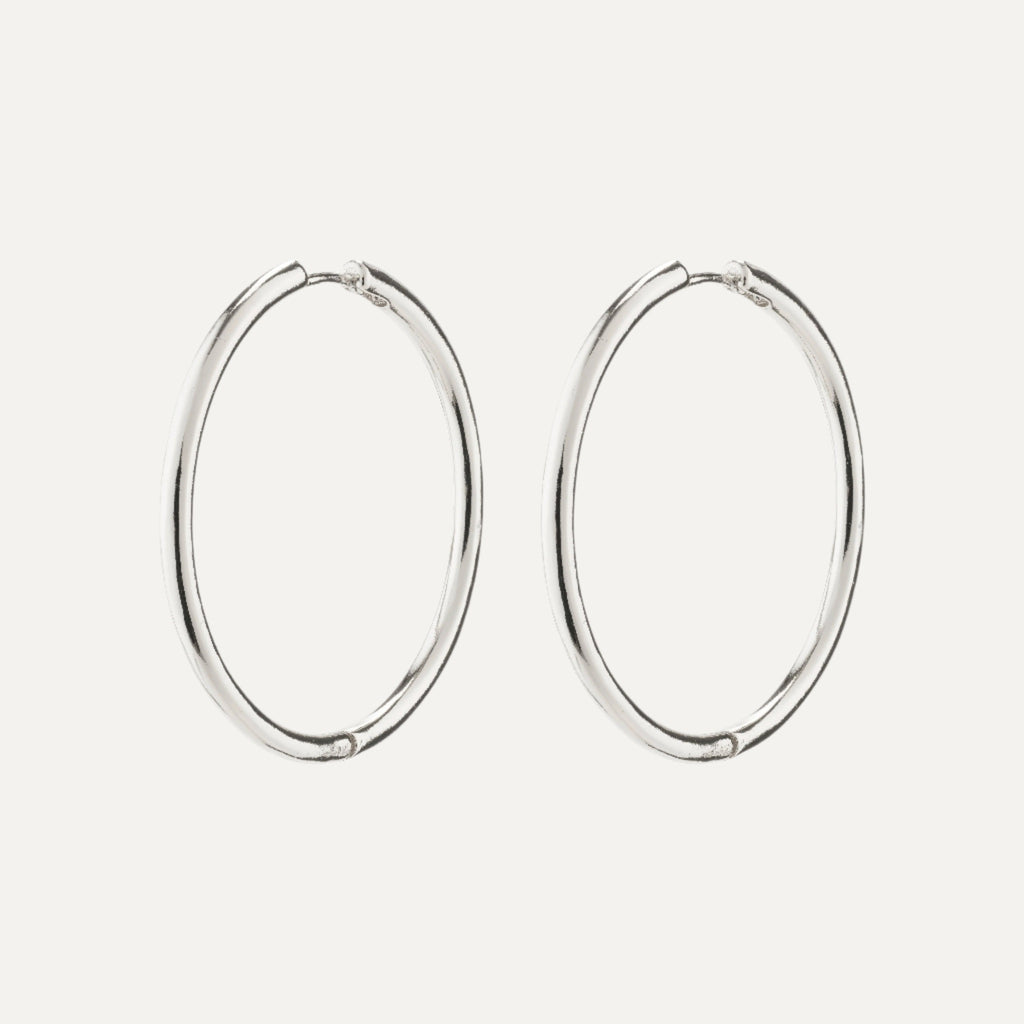 EANNA maxi hoops silver-plated