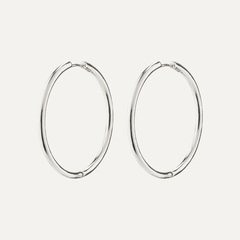 EANNA maxi hoops silver-plated