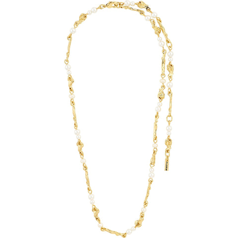 SLOAN pearl necklace gold-plated