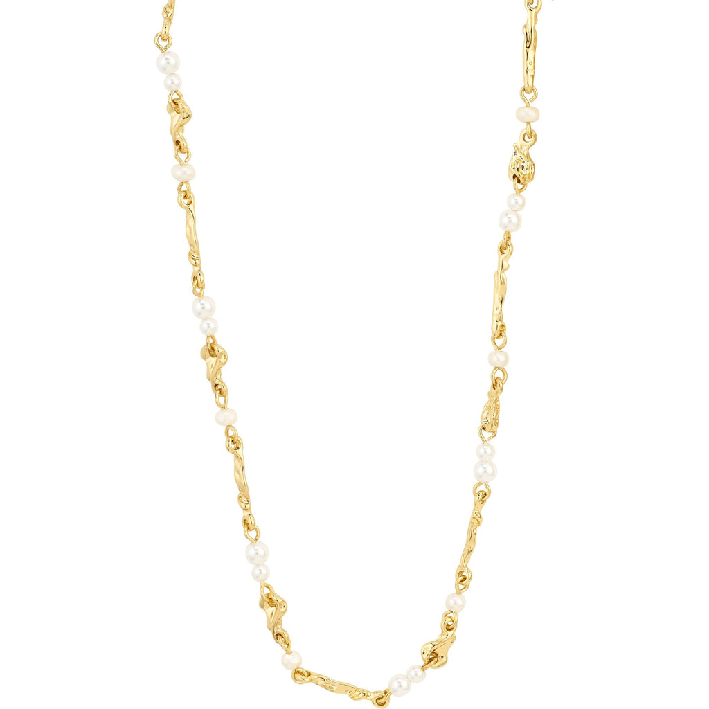 SLOAN pearl necklace gold-plated