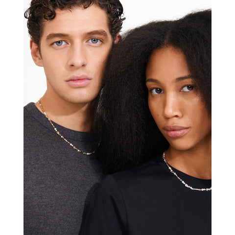 SLOAN pearl necklace gold-plated