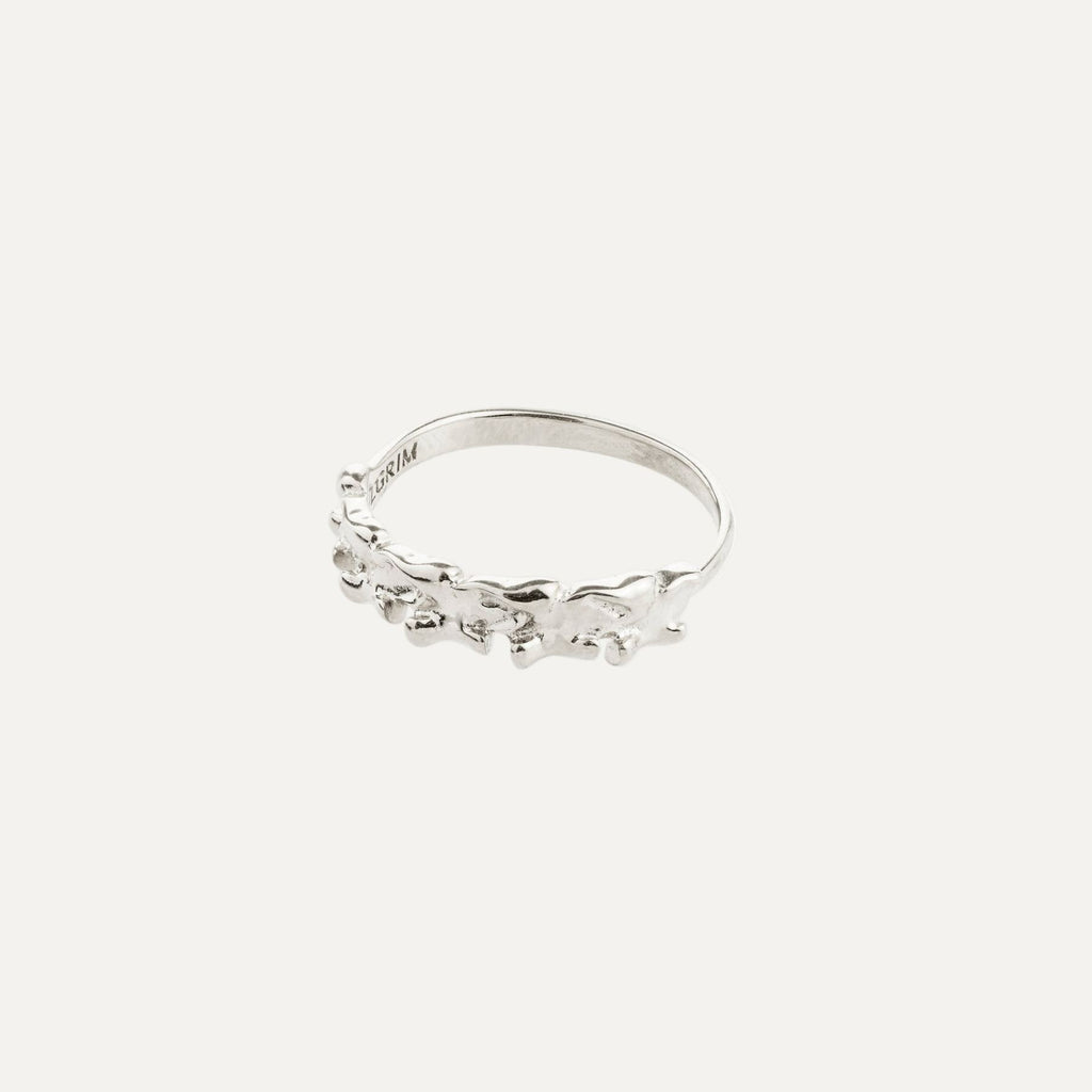 TIMBER ring silver-plated