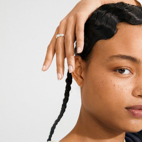 TIMBER ring silver-plated