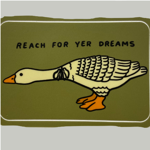 Reach For Yer Dreams Vinyl Sticker
