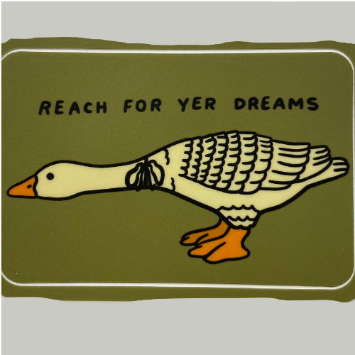 Reach For Yer Dreams Vinyl Sticker