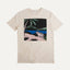 a cat trapped on an island organic cotton unisex t-shirt