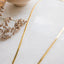 flat chain intemporal  necklace gold plated 40cm