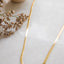 flat chain intemporal  necklace gold plated 40cm