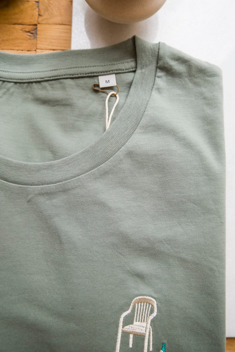 millennial holiday moss green organic cotton unisex t-shirt