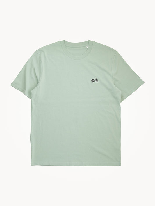 fiets aloe green organic cotton unisex t-shirt