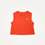 cropped tank washed paprika organic cotton