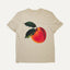 Peachy orange unisex natural raw t-shirt