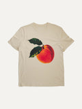 Peachy orange unisex natural raw t-shirt