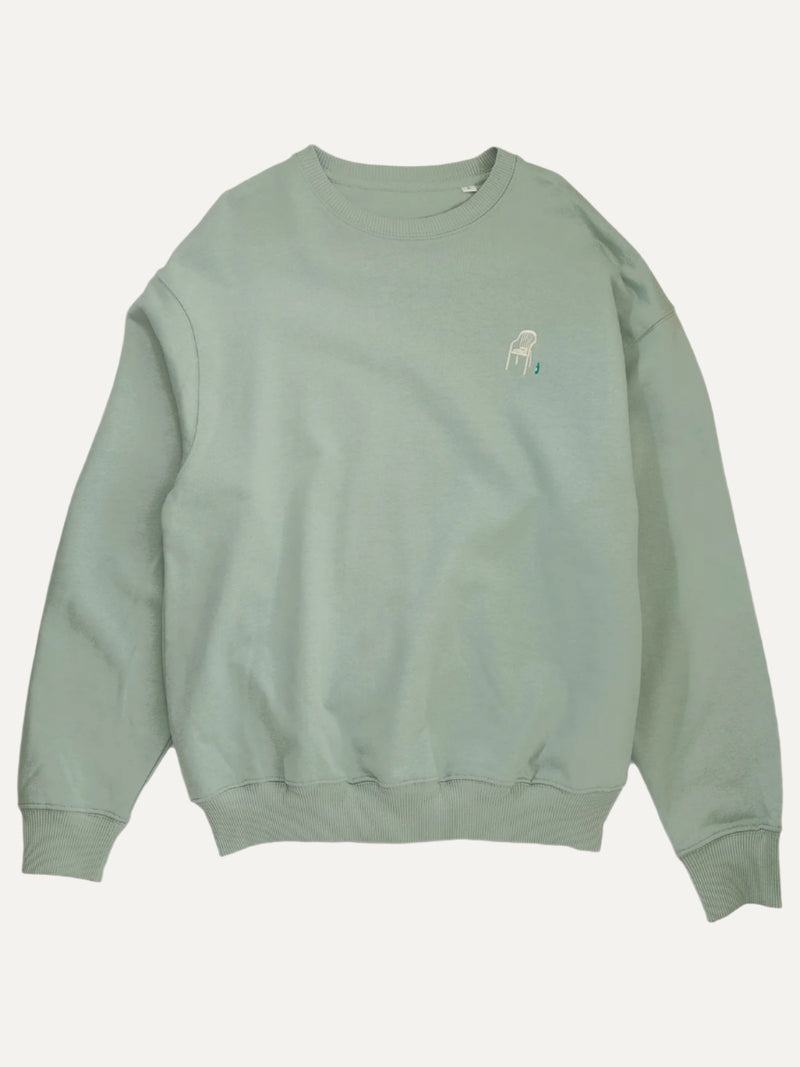 millennial holiday  aloe unisex heavy organic sweater