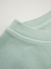 micro smiley organic unisex loose lightweight sweater