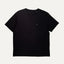 micro smiley black loose fit t-shirt organic unisex