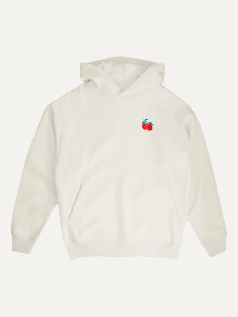 oranges white organic cotton unisex hoodie