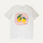almost summer white organic unisex lemon t-shirt